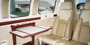Beech Baron 58 view for San Francisco charter