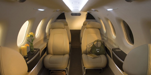 Embraer Phenom 300 view for San Francisco charter