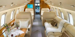 Challenger 605 view for San Francisco charter