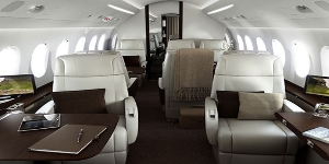 Falcon 2000 view for San Francisco charter