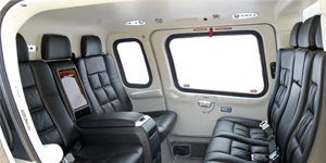 Agusta 109 cabin for San Francisco charter