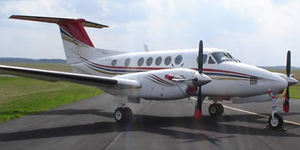 King Air 200 view for San Francisco charter