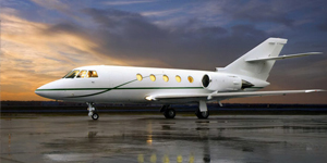 Falcon 20 view for San Francisco charter