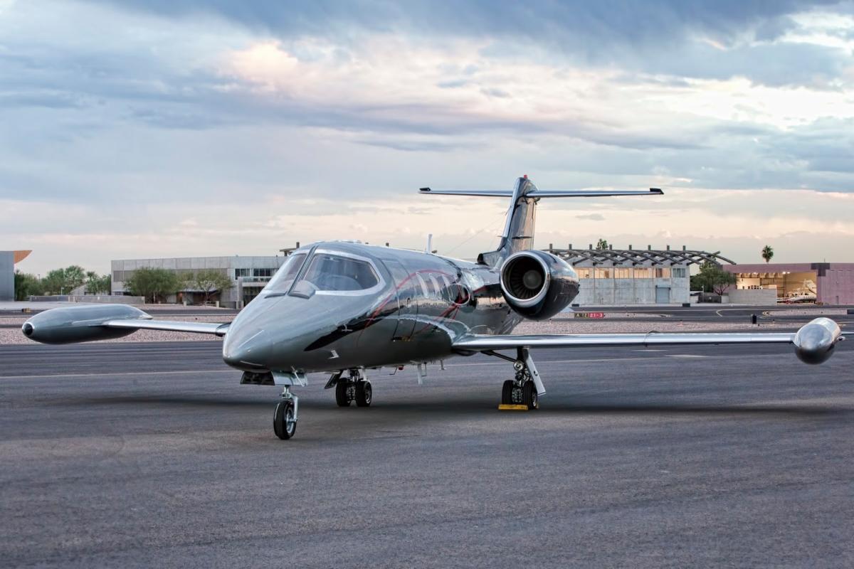 Learjet 35 cabin for San Francisco charter