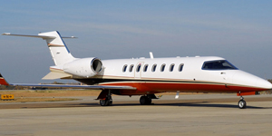 Learjet 45 view for San Francisco charter