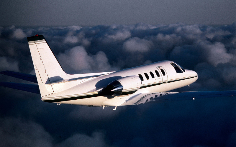Cessna Citation II view for San Francisco charter