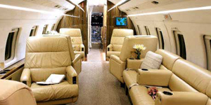 Challenger 601 view for San Francisco charter