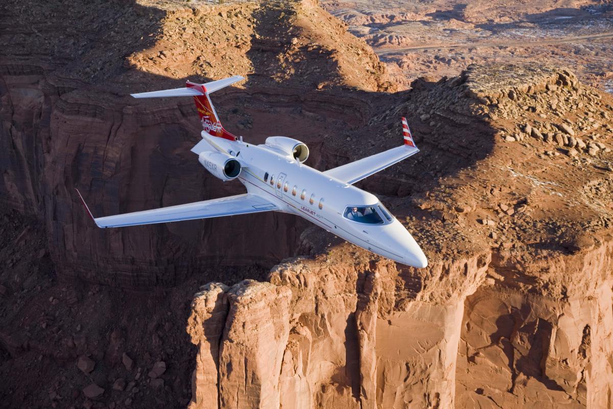Learjet 45 cabin for San Francisco charter