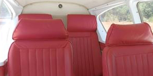 Piper PA-23 Aztec cabin for San Francisco charter
