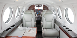 King Air 200 view for San Francisco charter