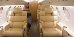 Hawker 1000 view for San Francisco charter