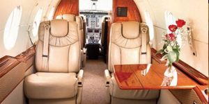 Hawker 400XP view for San Francisco charter
