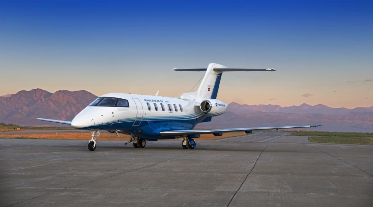 Pilatus PC-24 cabin for San Francisco charter